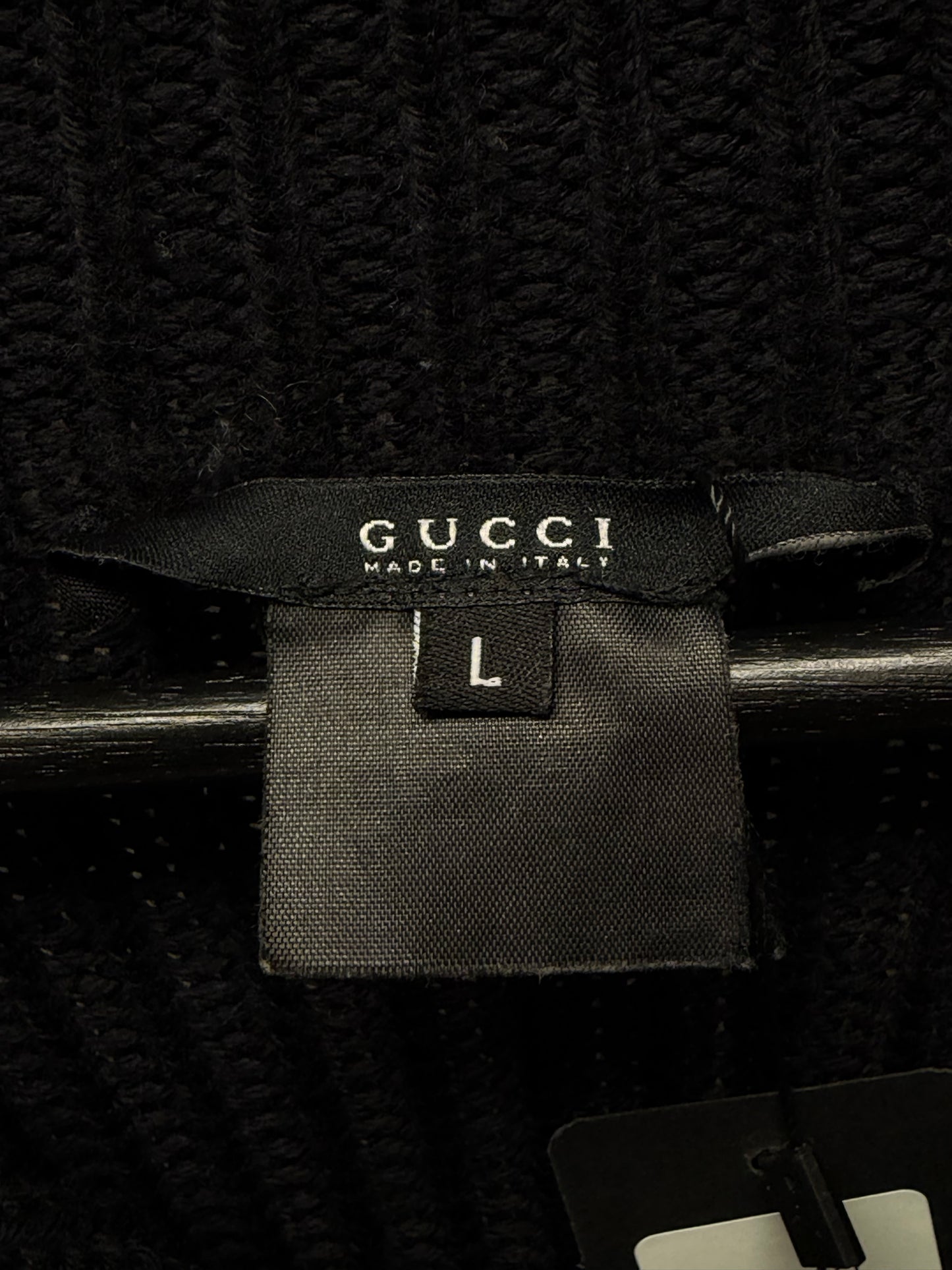 Gucci by Tom Ford Quarter Zip ‘Drivers Knit’ Wool Ribbed Sweater