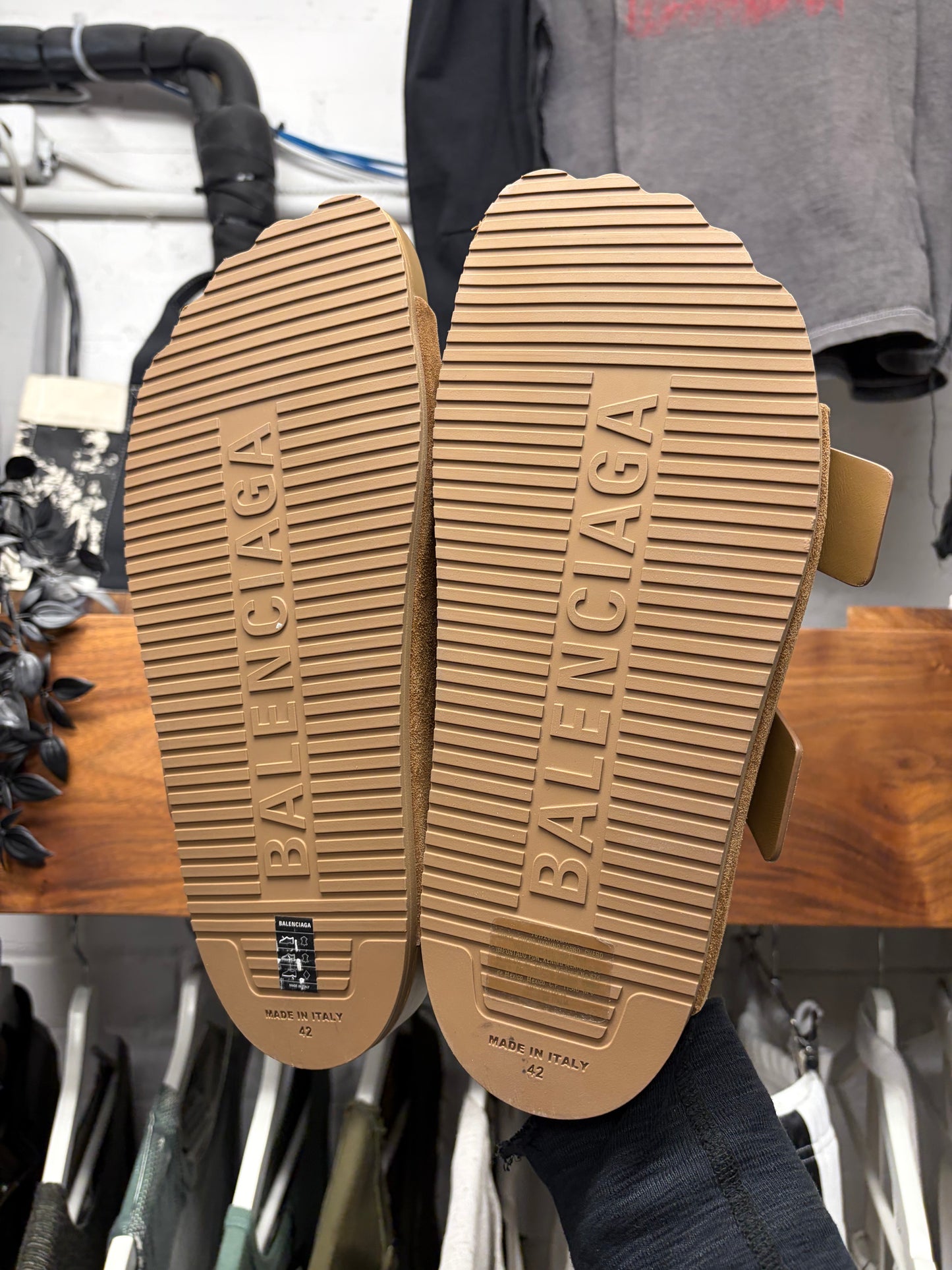 Balenciaga ‘Sunday’ Brown Suede Sandals