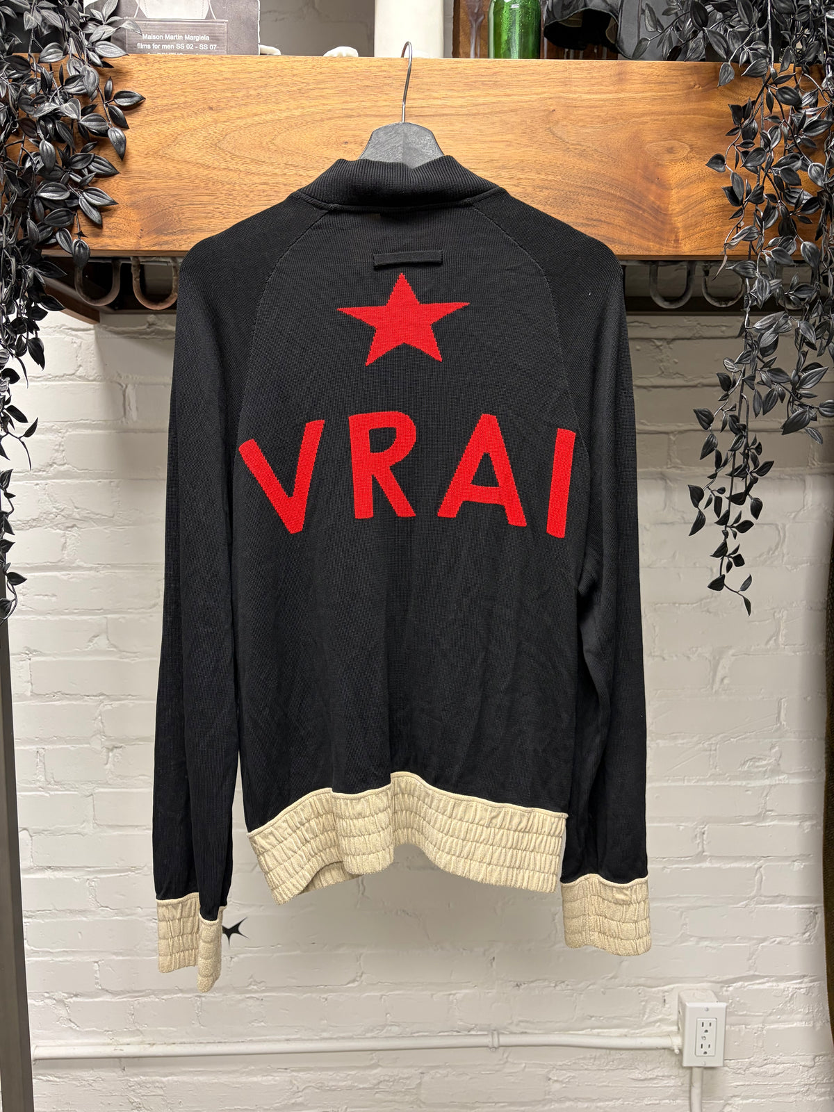SS2002 Jean Paul Gaultier ‘Vrai/True’ Rayon Zip-Up Sweater with Ribbed Hem