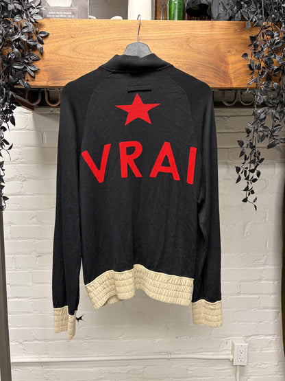 SS2002 Jean Paul Gaultier ‘Vrai/True’ Rayon Zip-Up Sweater with Ribbed Hem