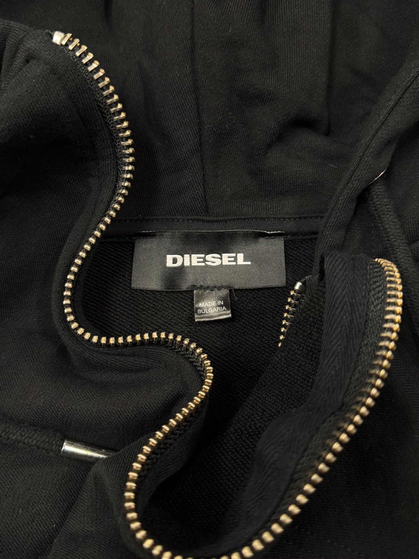 Diesel Zip Up Logo Hoodie