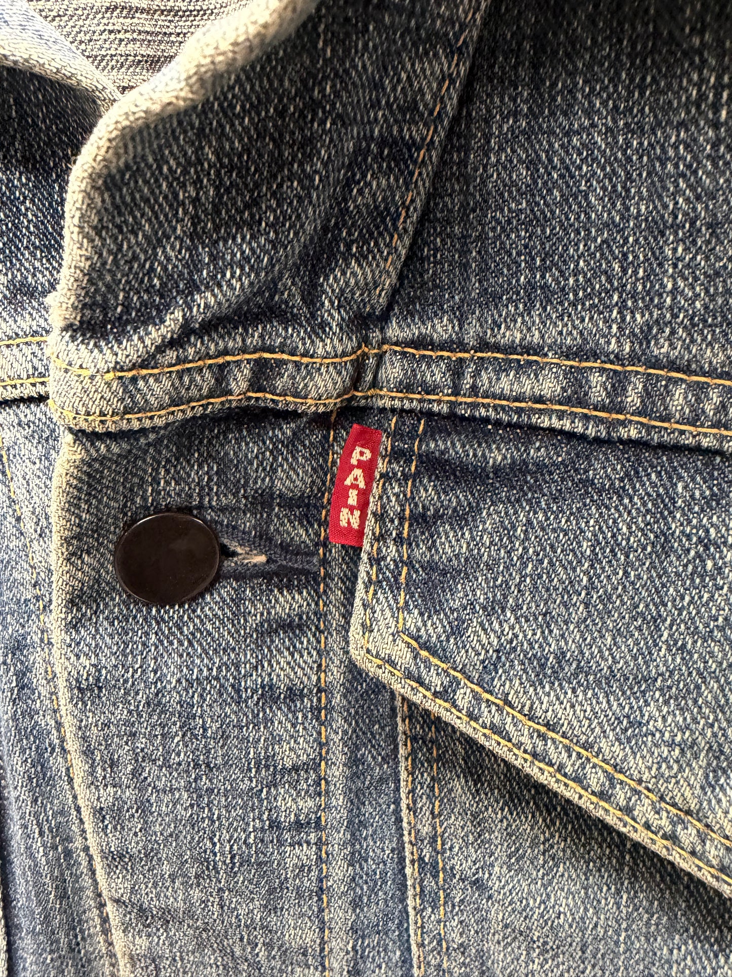 Number (N)ine ‘Pain Patch’ Blue Denim Trucker Vest