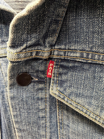 Number (N)ine ‘Pain Patch’ Blue Denim Trucker Vest