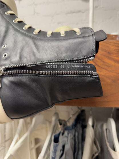 Rick Owens DRKSHDW ‘Double Bumper’ Ramones Leather High Top Sneakers