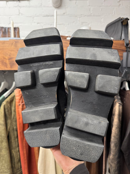 AW2013 Rick Owens ‘Plinth’ Blistered Lambskin ‘Megatooth’ Boots