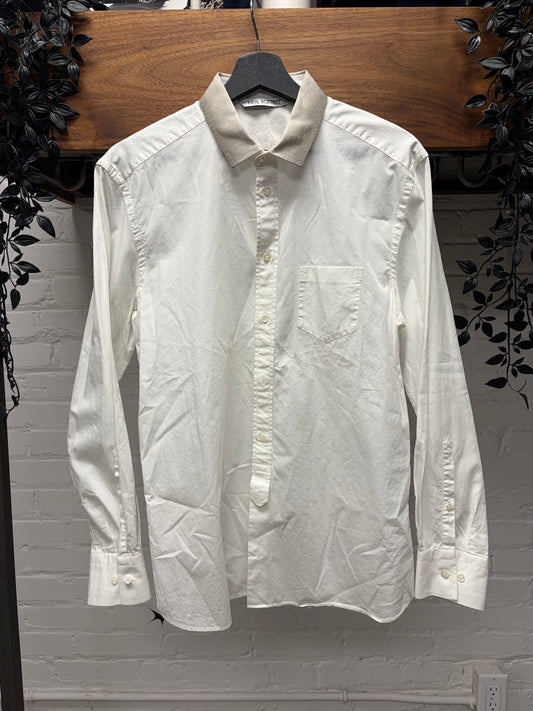 Neil Barrett ‘Gradient Collar’ White Button Up Shirt
