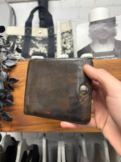 Chrome Hearts Camo Cross Ball ‘1Snap’ Leather Bifold Wallet
