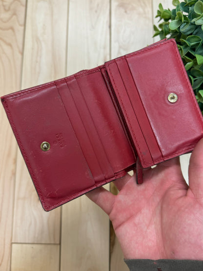 Gucci ‘GG Supreme’ Cherry Logo Snap Closure Wallet