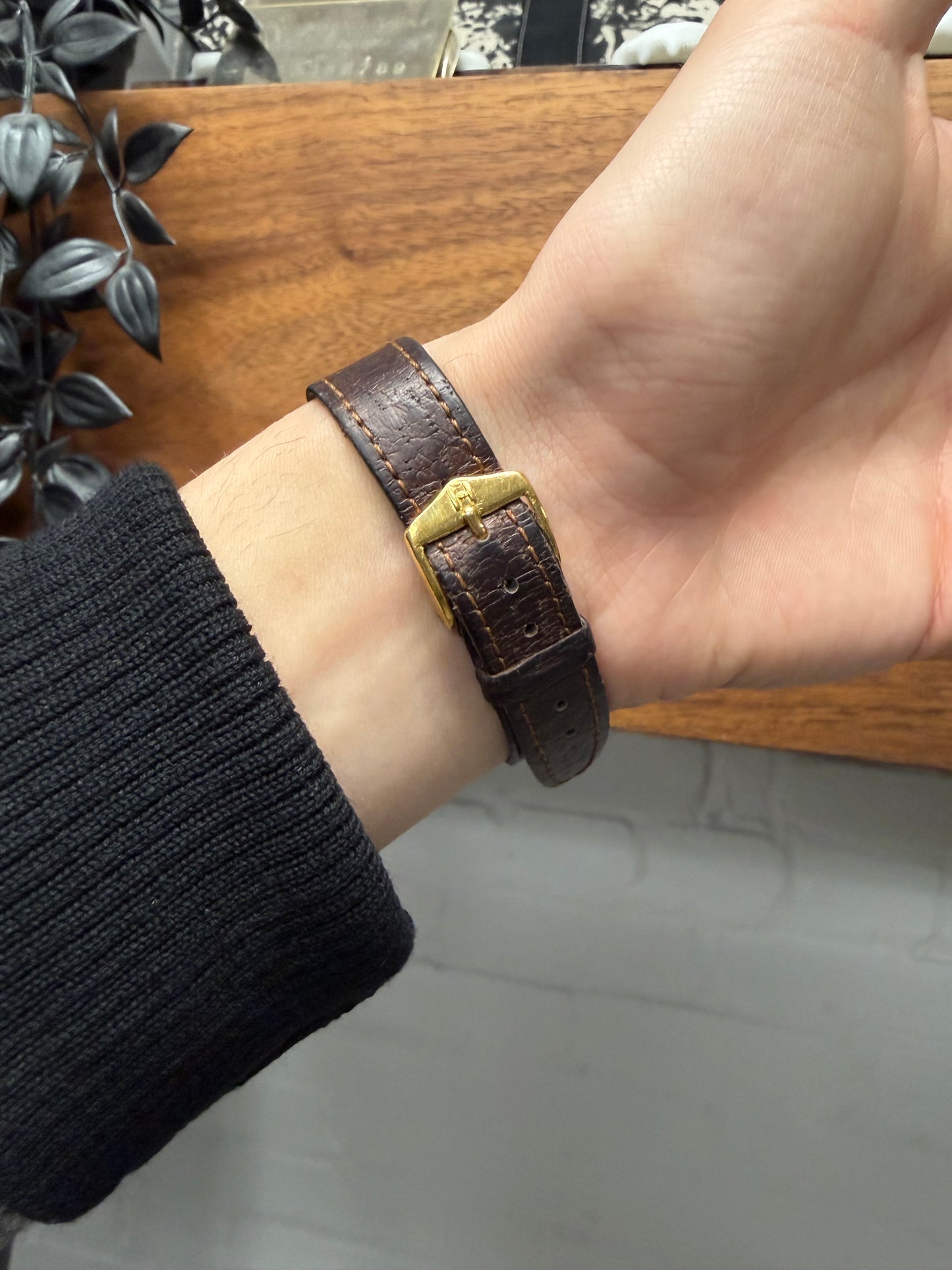 1940s Rolex ‘Oysterdate Centergraph’ with Leather Strap