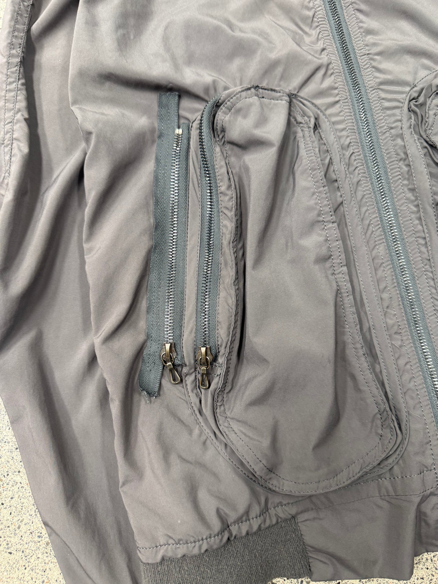 SS2008 Julius ‘Synthetic Cloth’ Exposed Pocket Lightweight Bomber Jacket