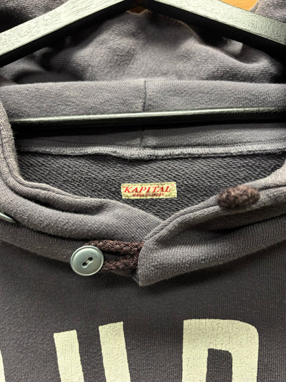 Kapital ‘Surf’ Indigo Blue Cotton Pullover Hoodie