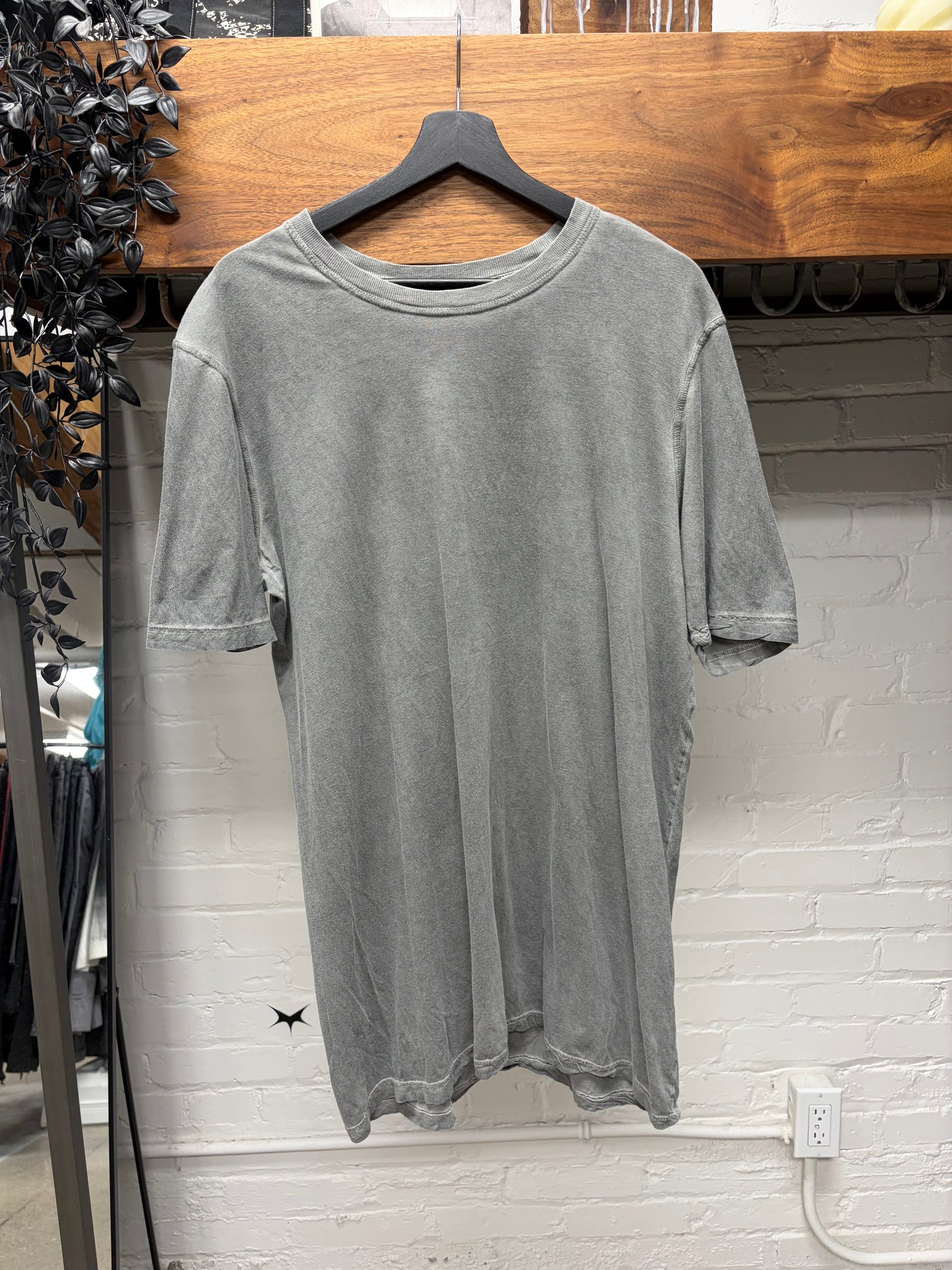 Boris Bidjan Saberi Stone Grey Cotton T-Shirt