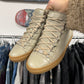 Balenciaga ‘Arena’ Calfskin Leather Grey/Gum Sole High Top Sneakers
