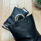 Dirk Bikkembergs Metal Handle/Heel Black Leather Boots