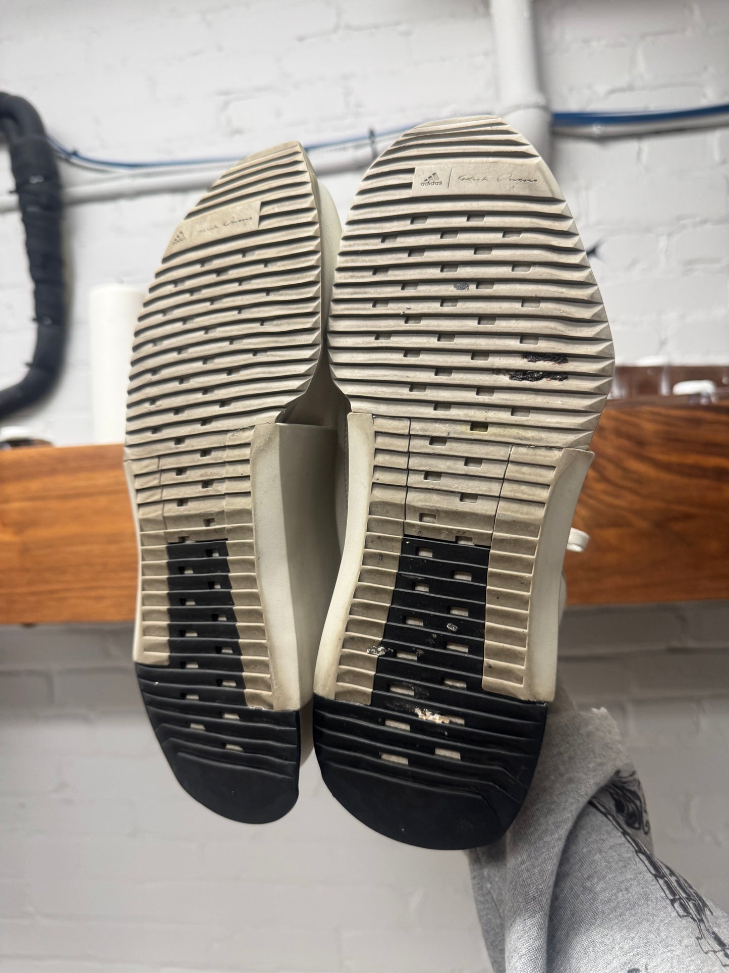 SS2021 Rick Owens ‘Phlegethon’ Milk White Leather Runners