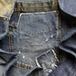 Dirk Bikkembergs Patchwork Washed Blue Bootcut Denim