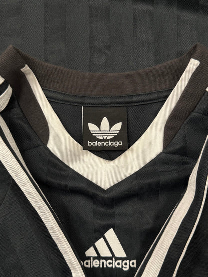 2022 Balenciaga x Adidas Black Short Sleeve Soccer Jersey