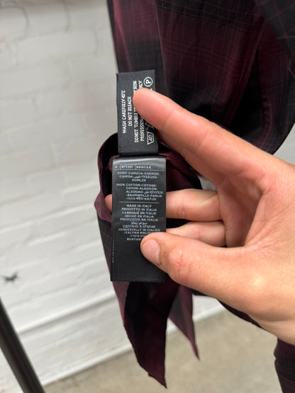 Tom Ford ‘Shadow Plaid’ Red/Black Checkered Flannel