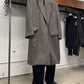 AW2021 Balenciaga Oversized ‘Shoulder-Pad’ Wool/Tweed Distressed Overcoat
