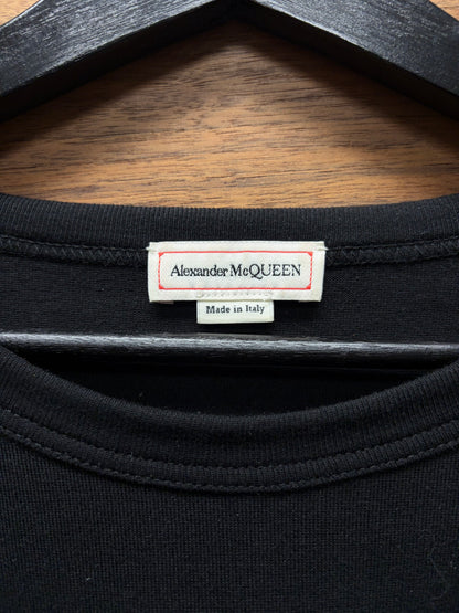 Alexander McQueen ‘Skull Print’ Black Cotton Short Sleeve Crewneck