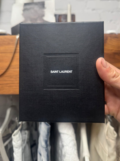 Saint Laurent ‘Cassandre’ Quilted Leather Cardholder/Wallet