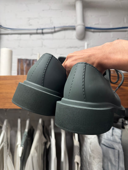 Balenciaga ‘Steriod’ Military Green Oversized Derbys