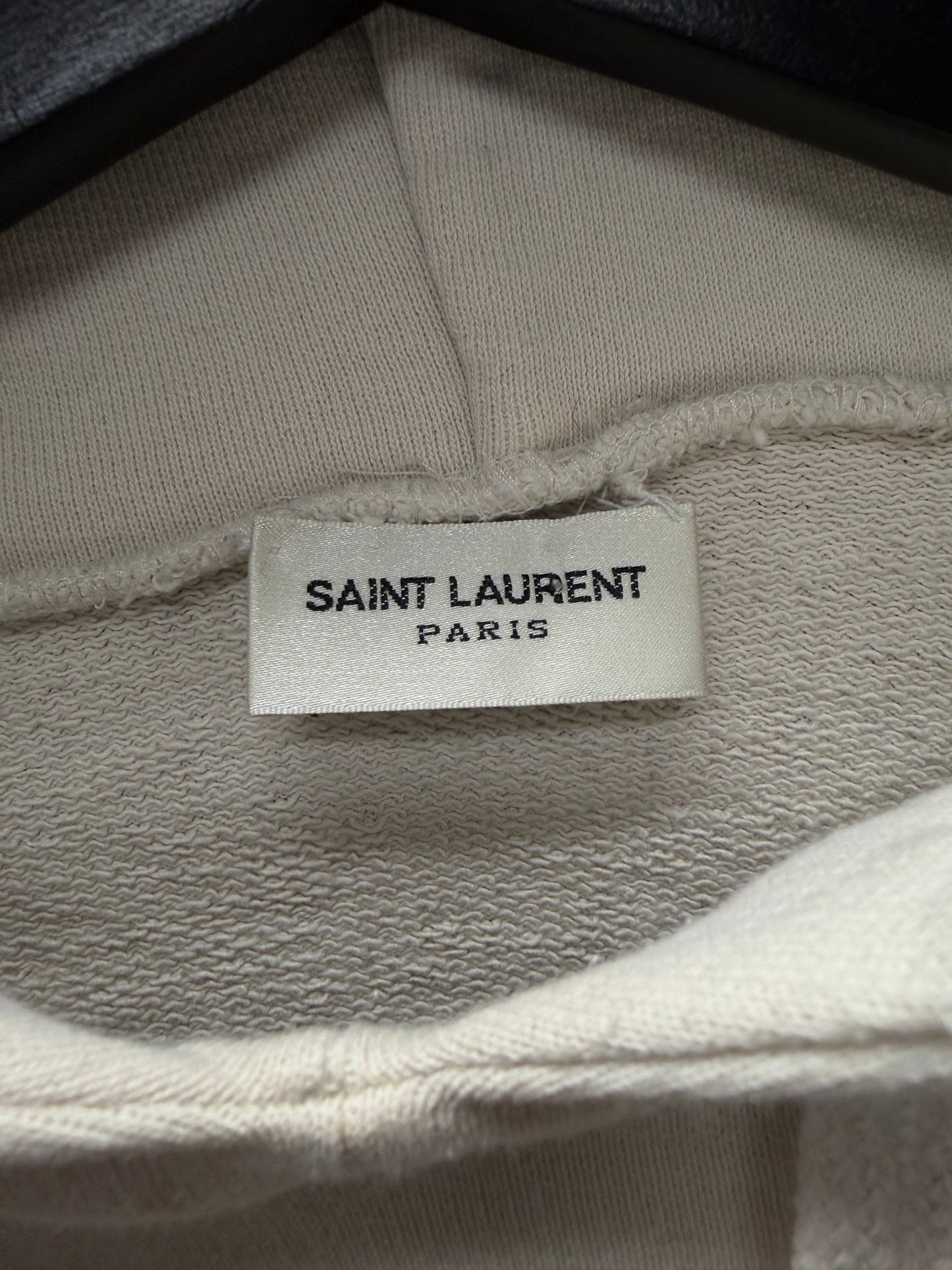 2017 Saint Laurent ‘Waiting for Sunset’ Cream White Hoodie
