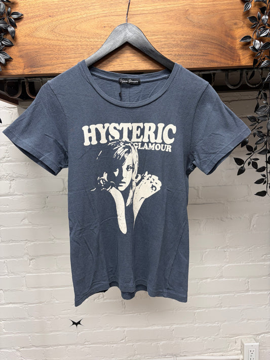 Hysteric Glamour ‘Detroit Rock’ Blue/White Graphic T-Shirt