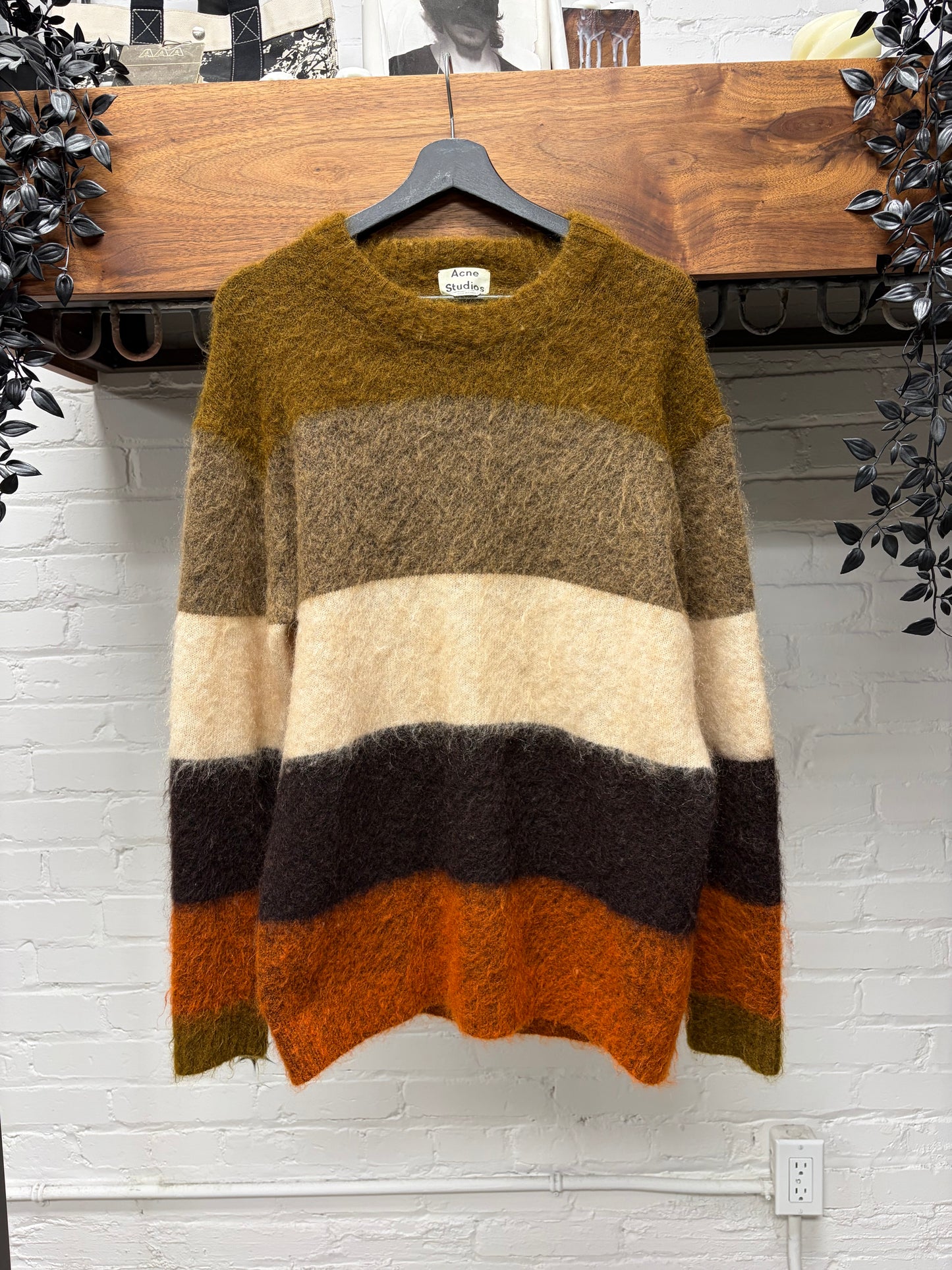 Acne Studios ‘Albah Mohair’ Striped Knit Sweater