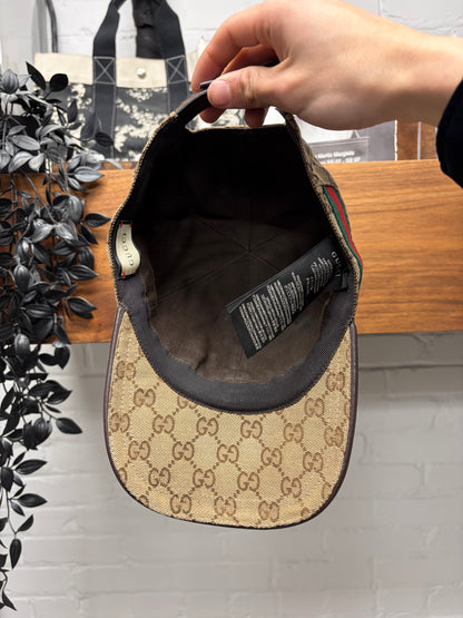 Gucci GG Monogram Canvas  Strap-Back Baseball Hat