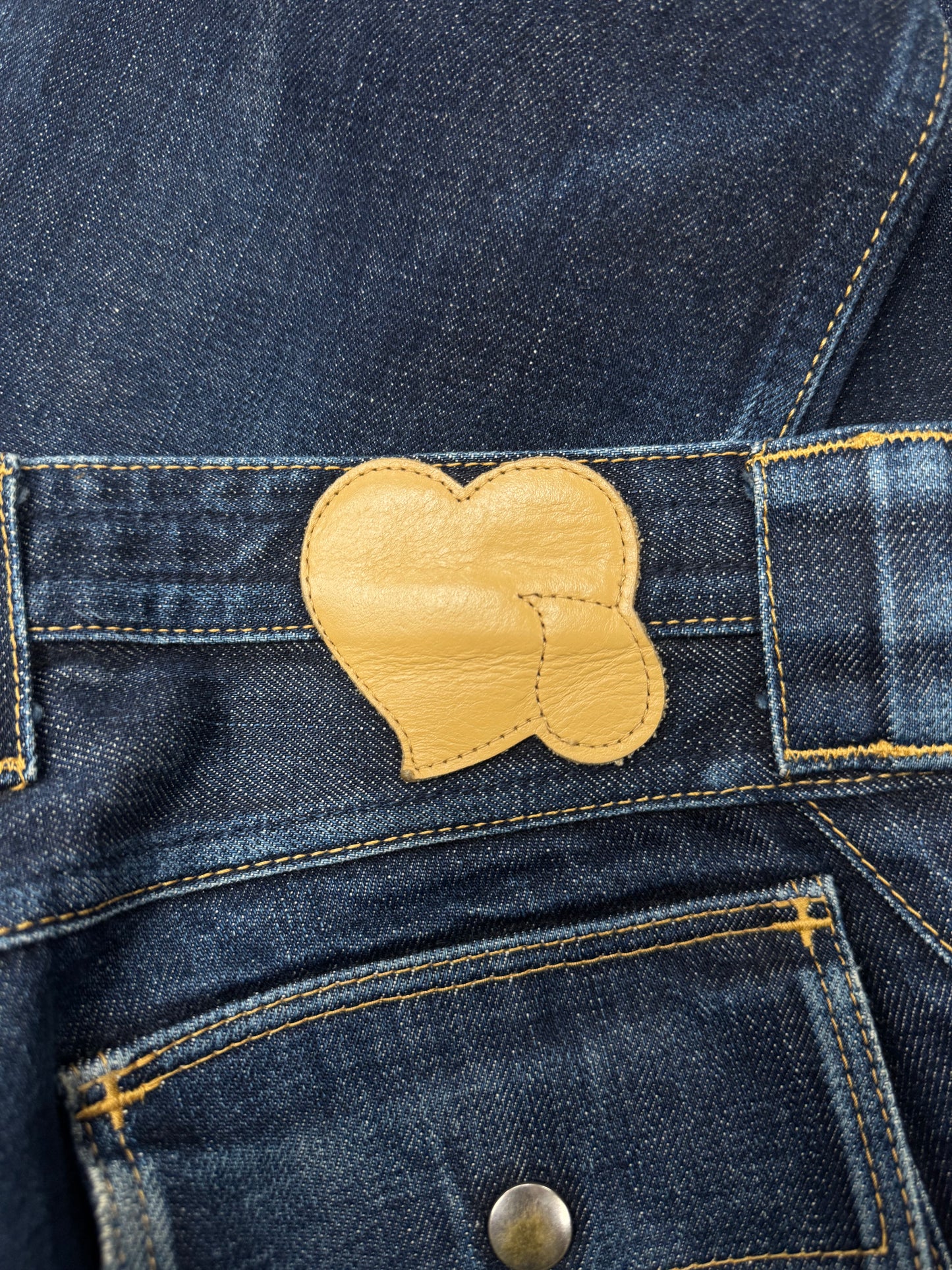 Number (N)ine ‘Square Pocket’ Crying Heart Denim
