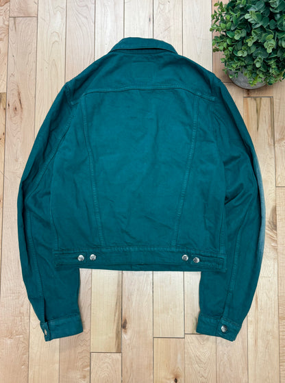 SS2021 Marni ‘Painterly’ Print Seafoam Green Denim Jacket