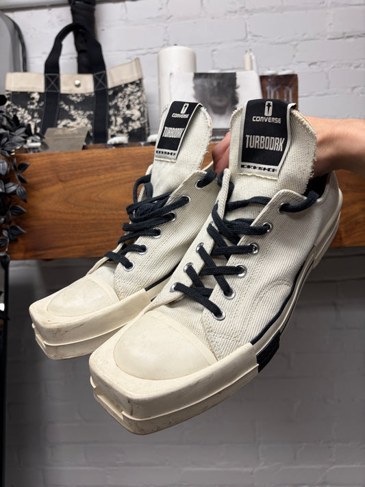 Rick Owens x Converse ‘TURBODRK’ Low Top Sneakers