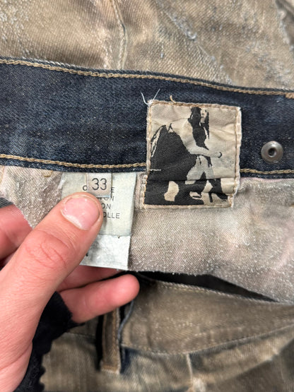 AW2007 Rick Owens ‘Exploder’ Distressed Dust Denim