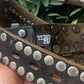 Tornado Mart Studded Black Leather Belt