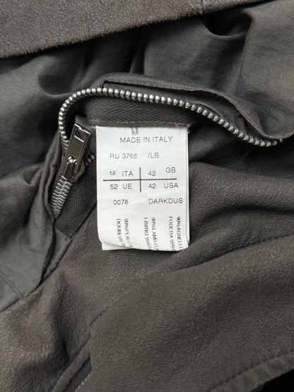 2000s Rick Owens ‘Dust’ Blistered Lambskin Suede Bullet Jacket