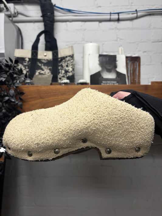 Acne Studios Terry Cloth ‘Shearling’ Mules