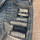 SS2002 Number (N)ine ‘Modern Age’ Distressed Blue Patchwork Denim