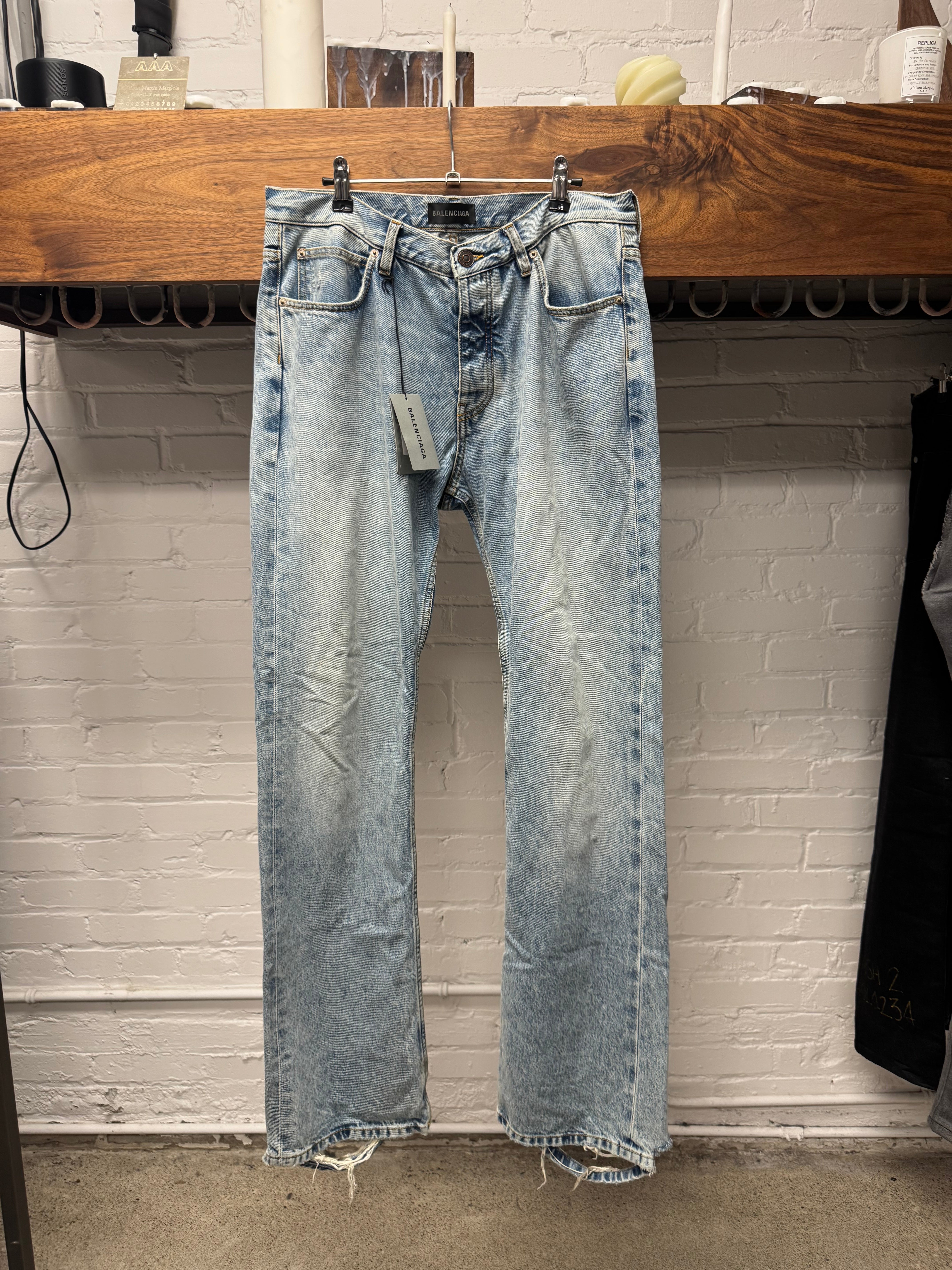 BALENCIAGA デニム29 Balenciaga 'Japanese Organic Twill' Light Wash Blue Heelbite