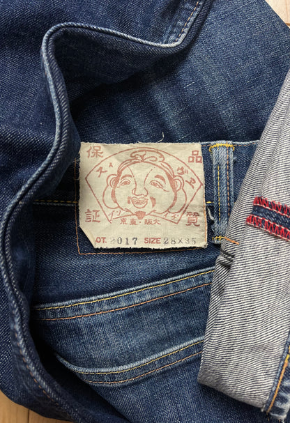 Evisu N02 Gull Logo Raw Blue Selvedge Denim