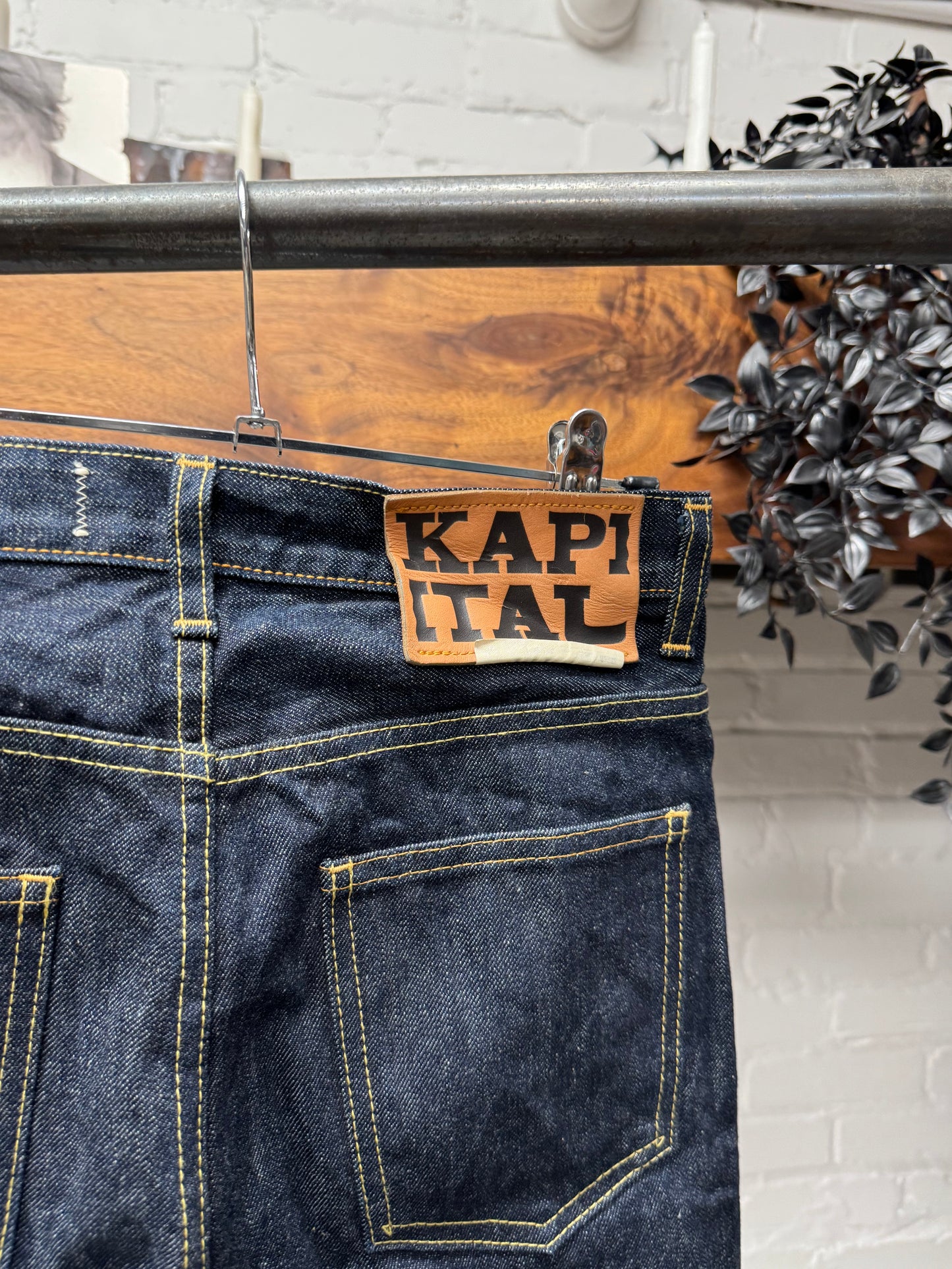 Kapital Raw Blue Flared Leg ‘Bell Bottom’ Denim