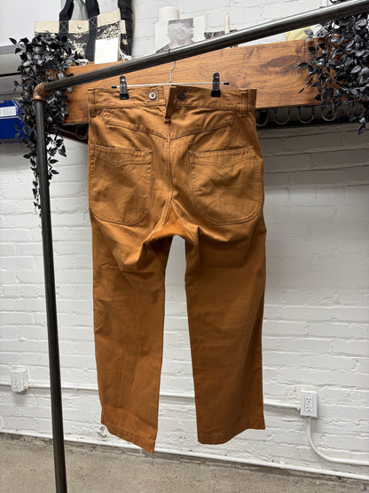 2012 Junya Watanabe ‘Buckle-Back’ Low Waisted Wide Leg Denim