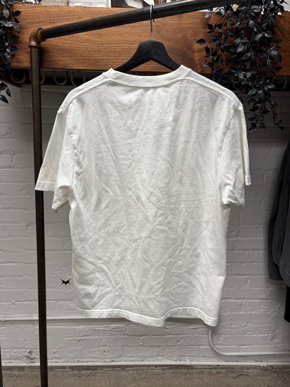 2019 Balenciaga ‘Paris Laurel’ White Logo T-Shirt