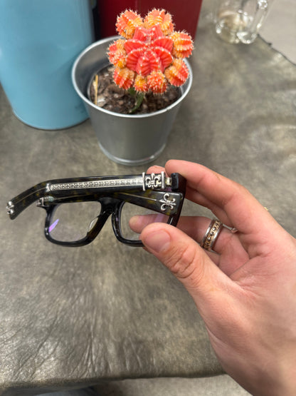 Chrome Hearts ‘Mydixadryll’ 925 Fleur Cross Prescription Frames