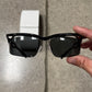 SS2024 Prada Futuristic Wire Frame Half Rim Sunglasses