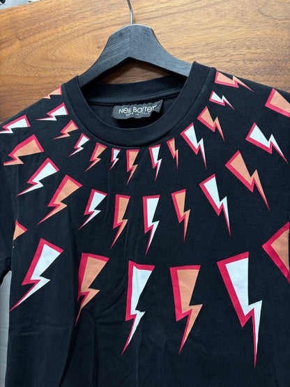 Neil Barrett ‘Comic Bolt’ Black Graphic T-Shirt