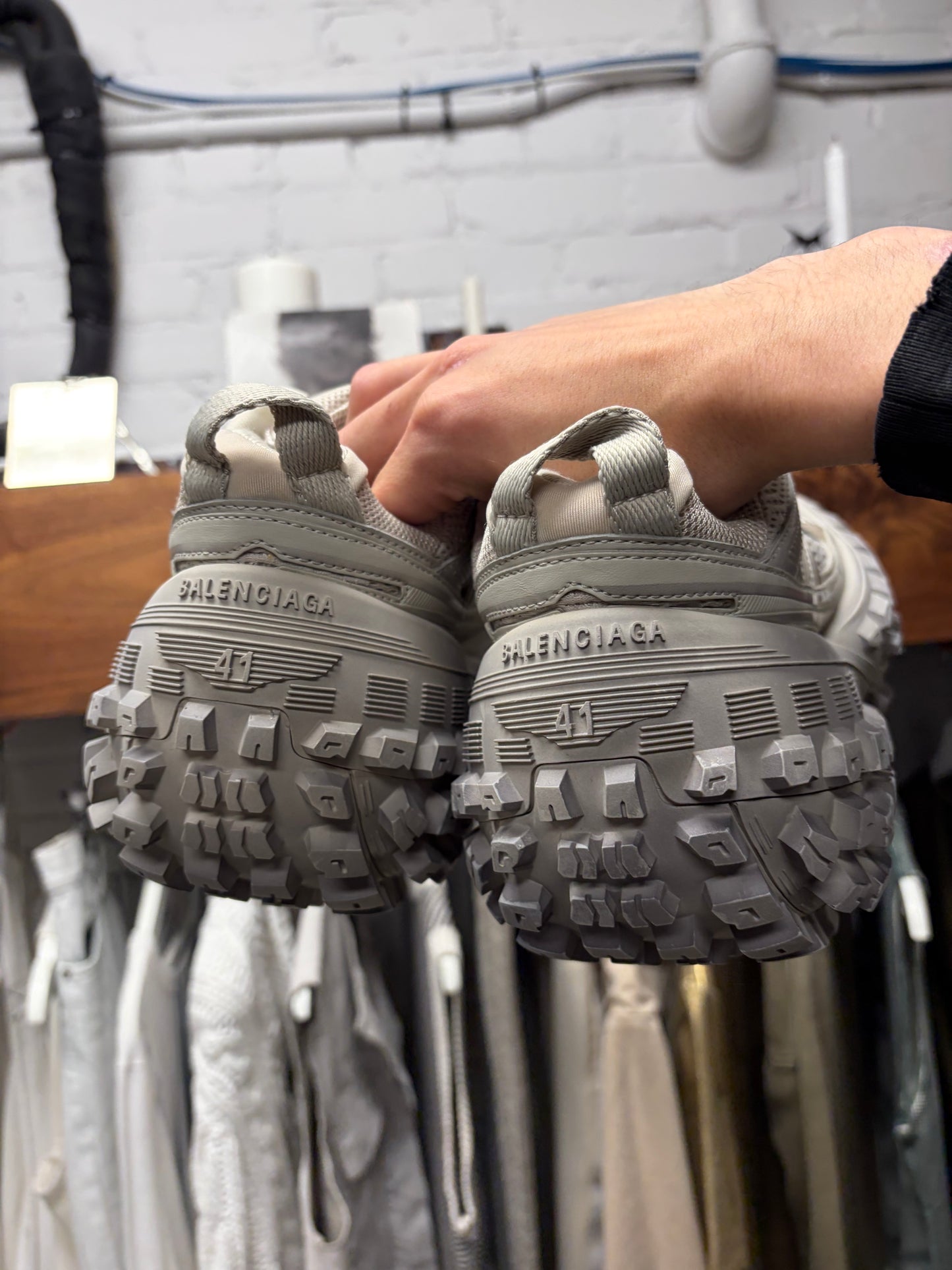 Balenciaga ‘Defender’ Tire Track Sole ‘Bounce’ Low Top Sneakers