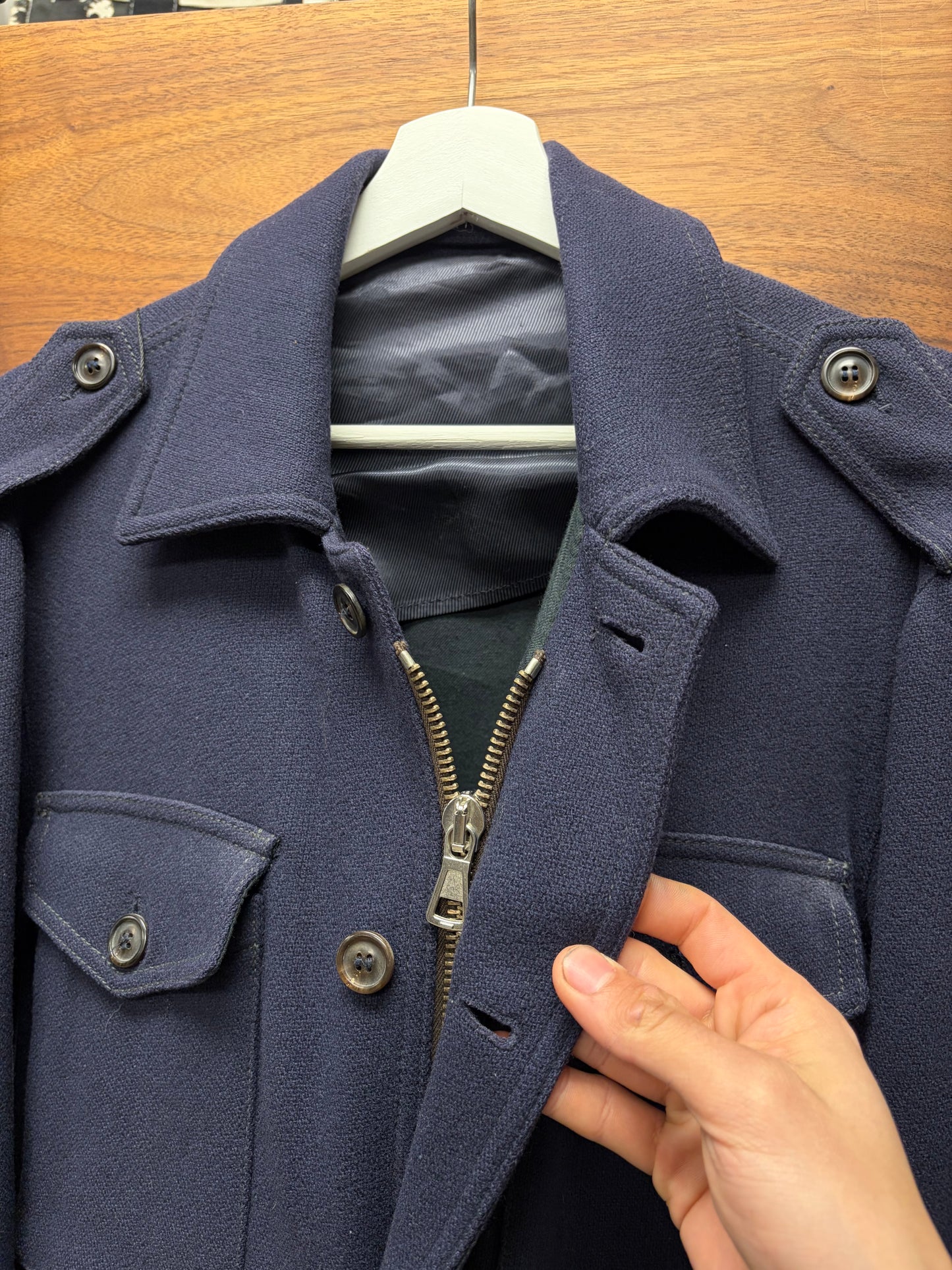 AW2001 Maison Martin Margiela Military Inspired Wool ‘Field’ Jacket