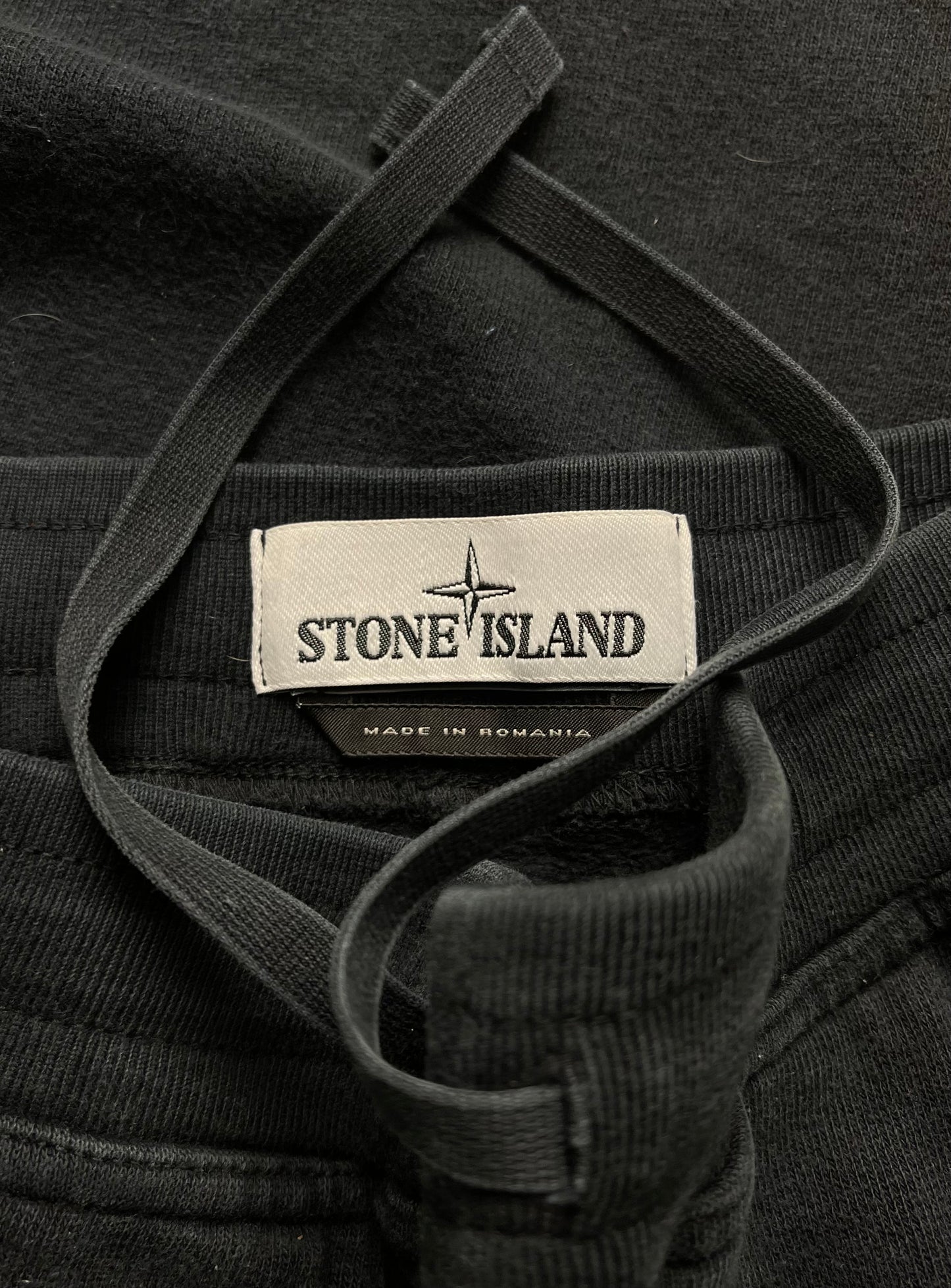 Stone Island Washed Black Badge Sweatpants