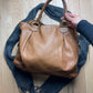 Miu Miu Jumbo Brown Leather Tote/Shoulder Bag